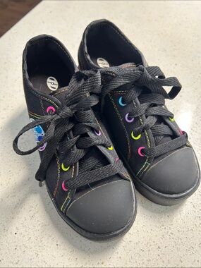 Heelys Black Sneakers with Neon Eyelets
